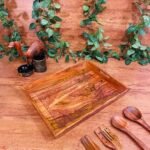 Tea Wagon-Wooden Trays Set -waoohanicrafts-pakistan