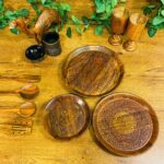 Wooden Rustic Platter-waoo-handicrafts-pakistan-online