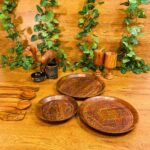 Wooden Rustic Platter-waoo-handicrafts-pakistan-online