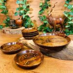 Wooden Brass Dishware-waoo-hanicrafts-pakistan